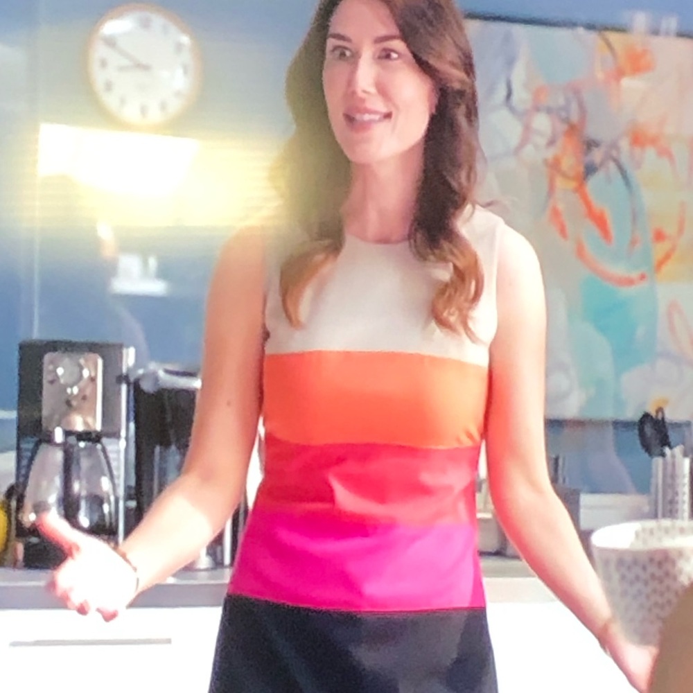 As seen on TV-90s Sleeveless Striped Dress
